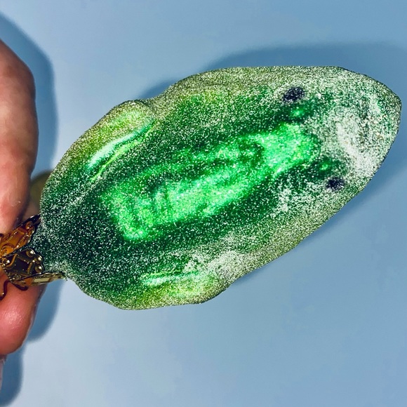 Authentic Star Topped Inge-Glas German Made Christmas Ornament Frog. - Picture 4 of 6